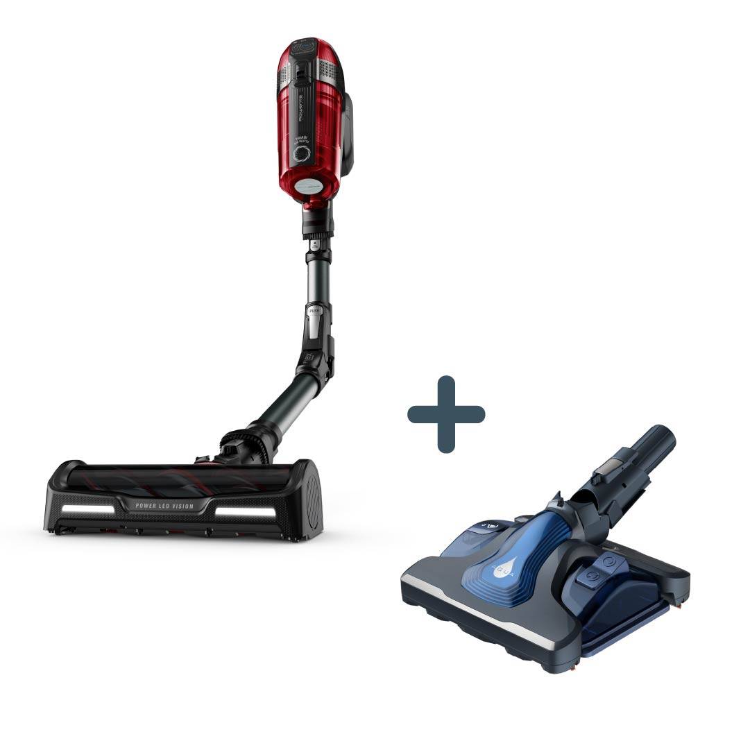 Пакет Многофункционална вертикална прахосмукачка X-Force Flex 12.60 RH98A8 и Аксесоар AQUA HEAD