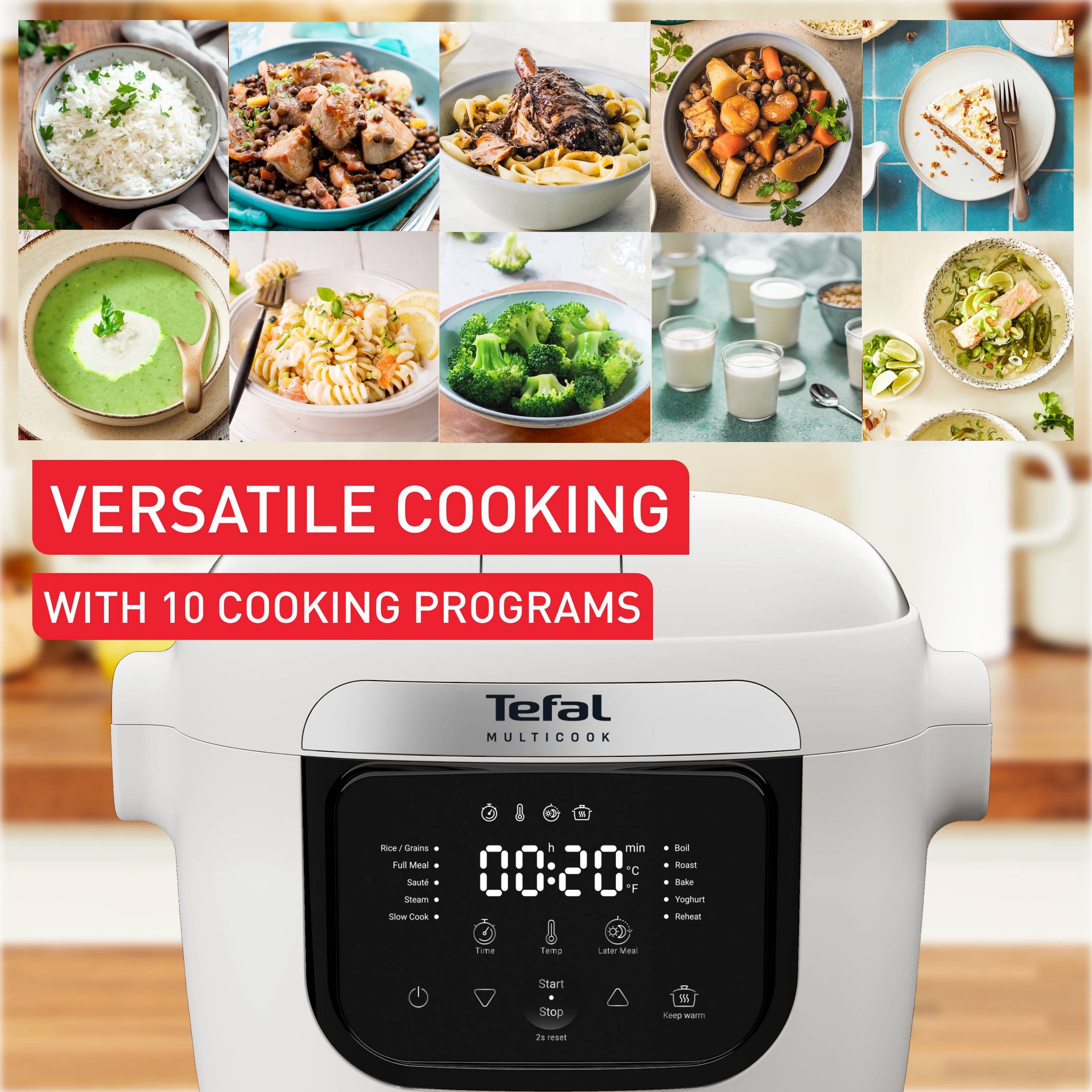 Мултикукър Multicook Basic, 10 програми, 6 л вместимост