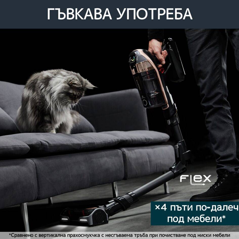 X-Force Flex 15.60 RH99F1, Многофункционална Вертикална Прахосмукачка, до 230 AW*, 1ч 20 мин, 32,4 V