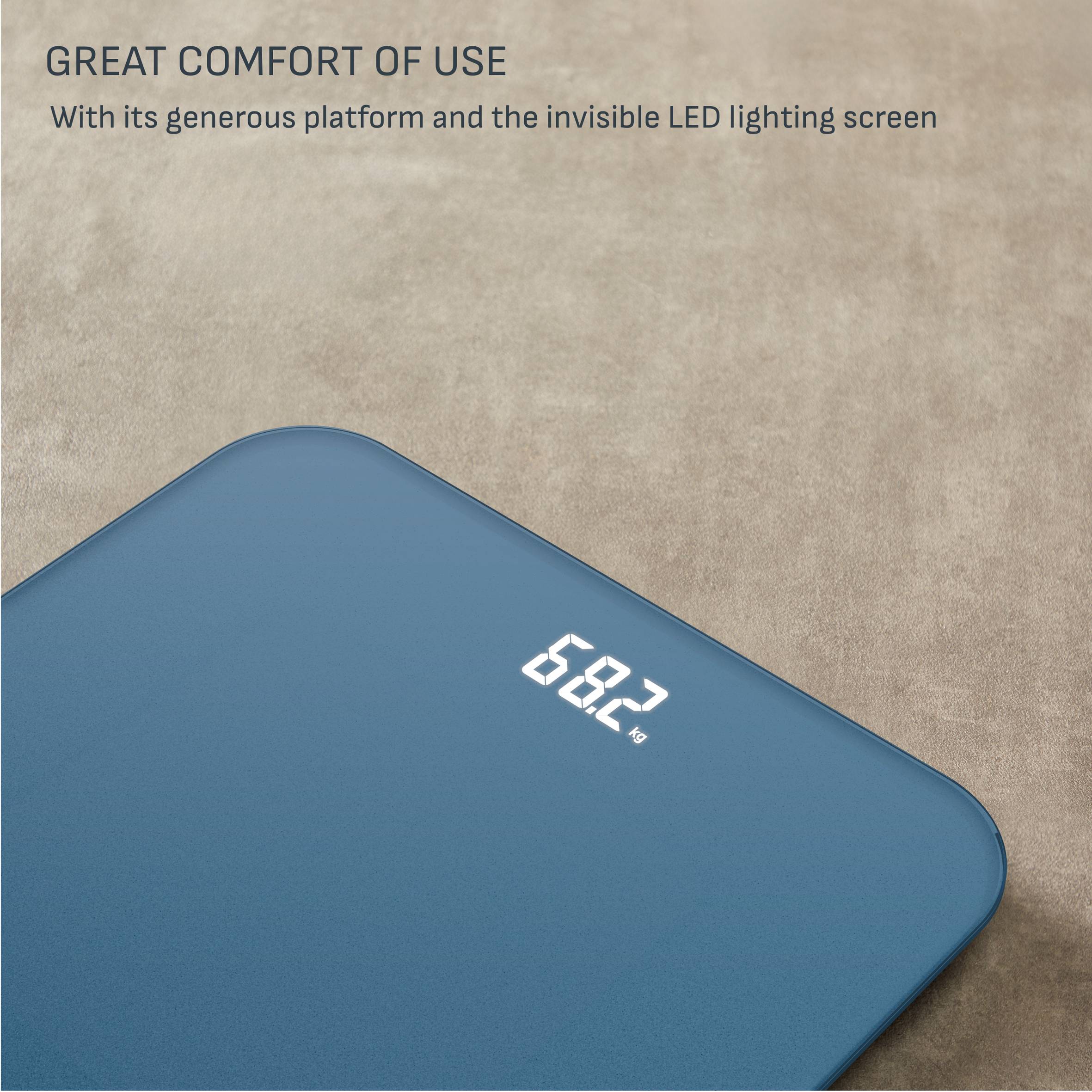 Персонална везна Classic, лесен за разчитане невидим дисплей, до 180 кг