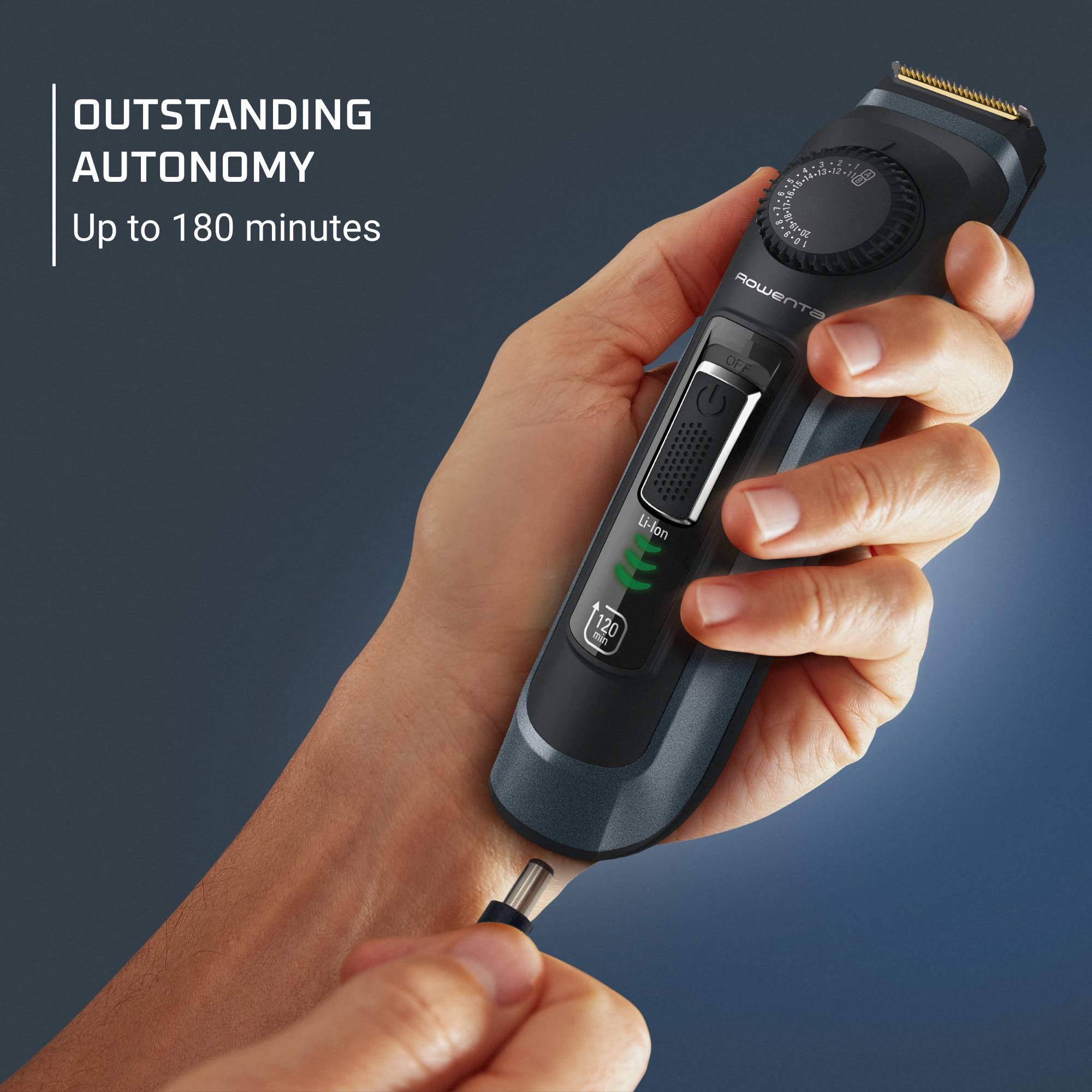 Тример за брада Virtuo, самозаточващи се остриета, висока прецизност