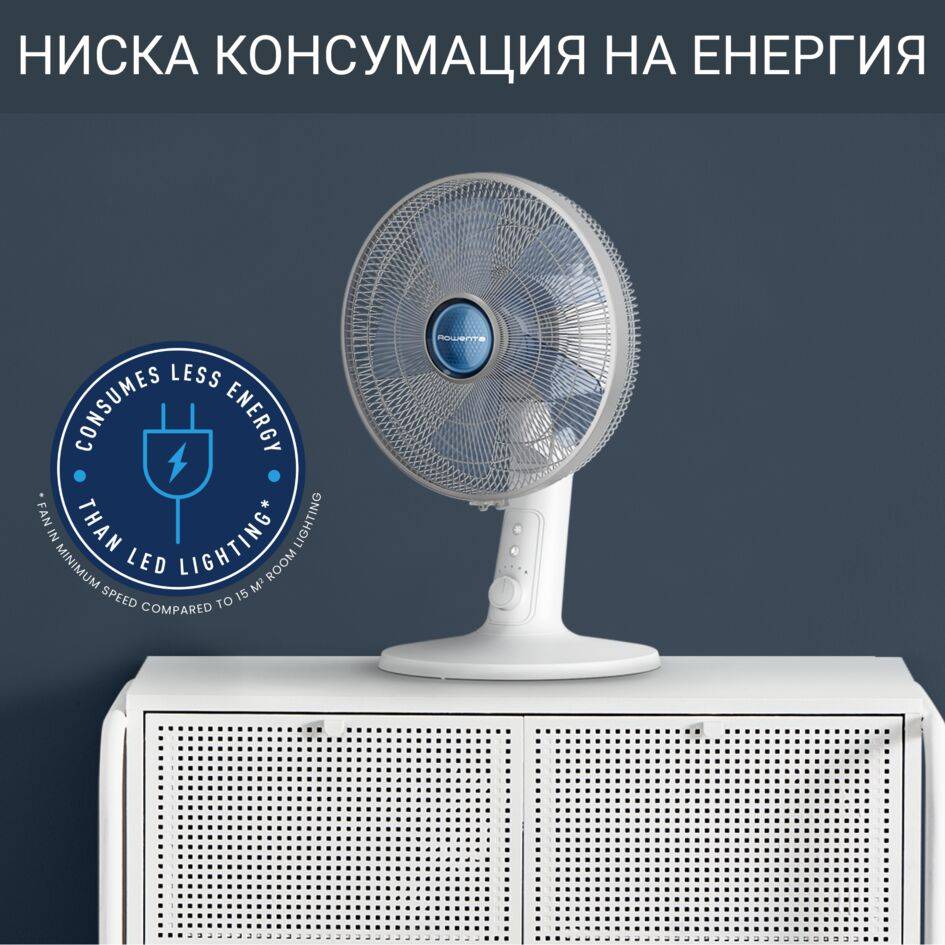 Turbo Silence Extreme+ VU2730, Настолен Вентилатор. 4 скорости, Осцилация