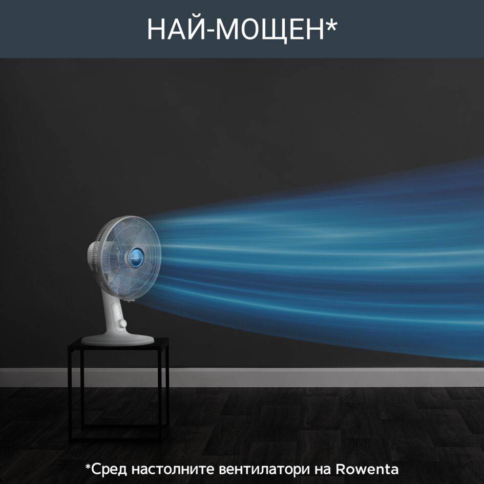 Turbo Silence Extreme+ VU2730, Настолен Вентилатор. 4 скорости, Осцилация