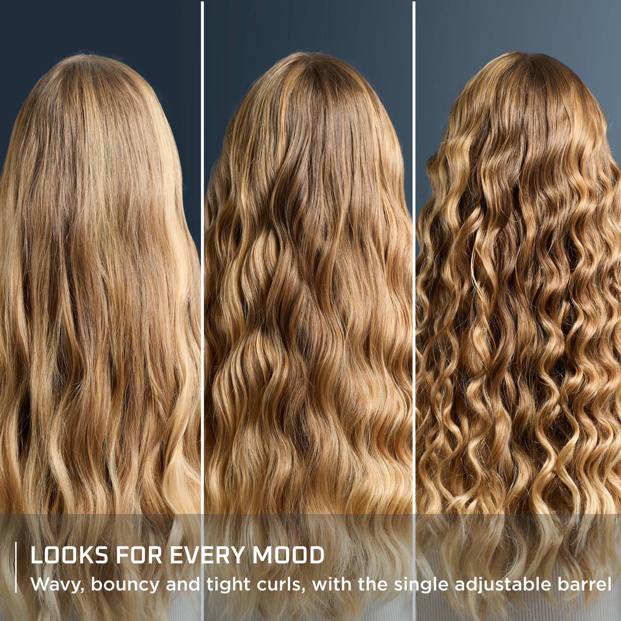 Маша за коса Twist Curl, L-образна, 3 размера на къдриците