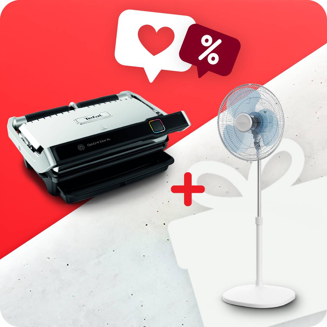Пакет OptiGrill Elite XL и Вентилатор Rowenta Essential +