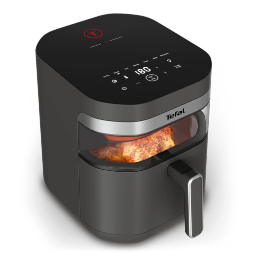 Уред за готвене с горещ въздух, хрупкави ястия Easy Fry Infrared и Комплект ножове EverSharp: 5 ножа с блок за съхранение с вградено точило